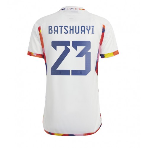 Belgium Michy Batshuayi #23 Replica Away Shirt World Cup 2022 Short Sleeve
